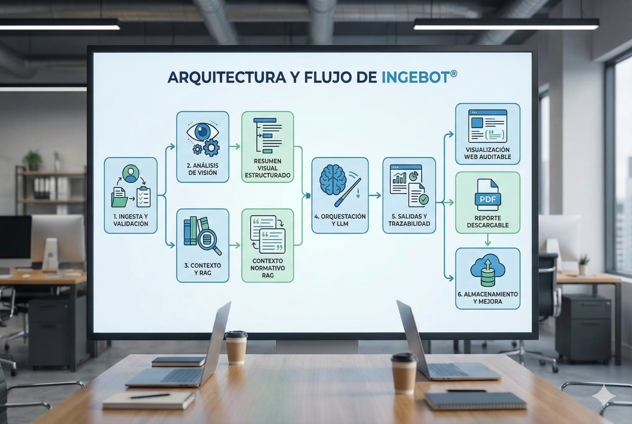 Diagrama del flujo de IngeBot